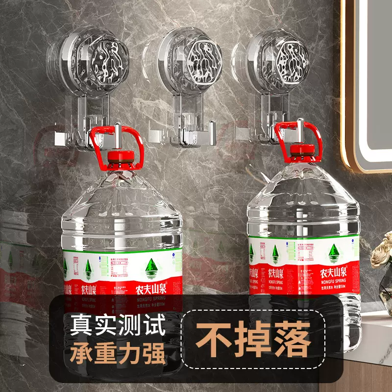 挂钩免打孔真空吸盘安装浴室毛巾钩墙壁门后收纳钥匙无痕挂钩批发