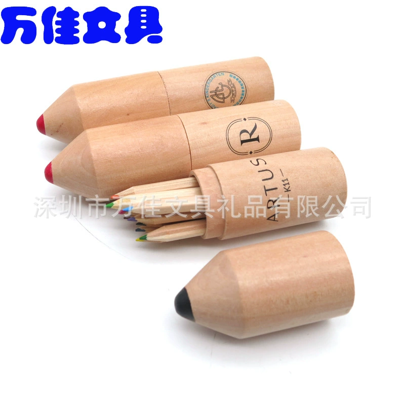 Round pencil, 6 pieces, 12 pieces, creative gift