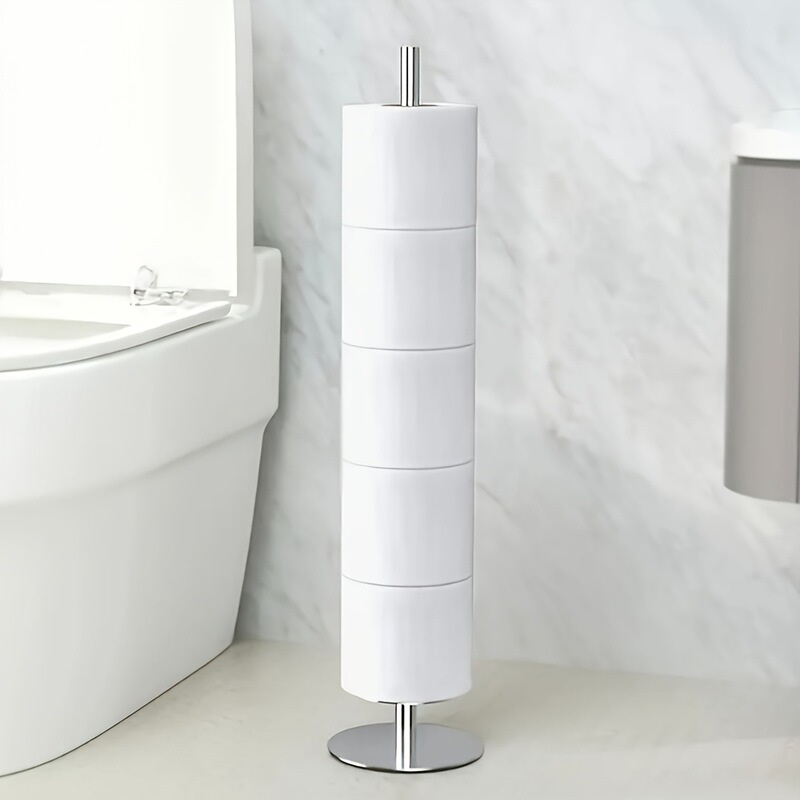 ステンレスのティッシュ棚の縦型のティッシュ棚のステンレスの床置き式のティッシュ棚のトイレの立ち式のロール紙棚|undefined