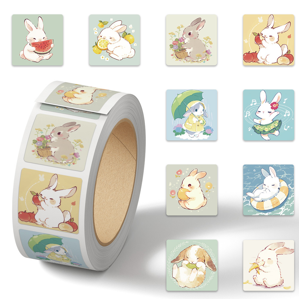 1 volume/500 photos of the little rabbit's summer roll stickers…