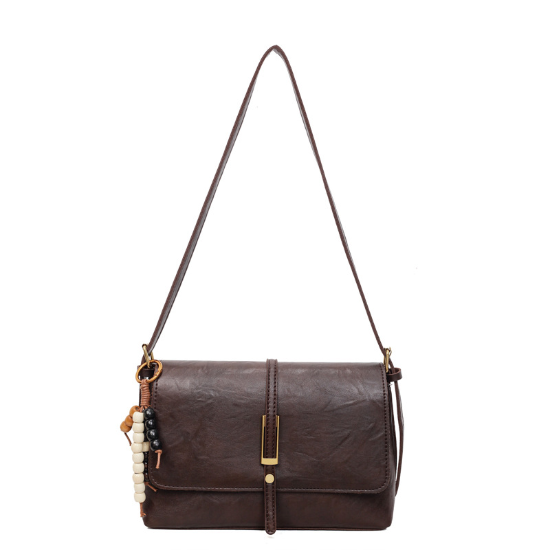 Bolso de viaje retro de trabajo de mujer de gran capacidad 2025 nuevo otoño ocio versátil bolso de hombro pequeño bolso cuadrado