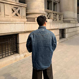 2025新款《毒家现货》正确版本高品质P家新款三角标牛仔棉服夹克