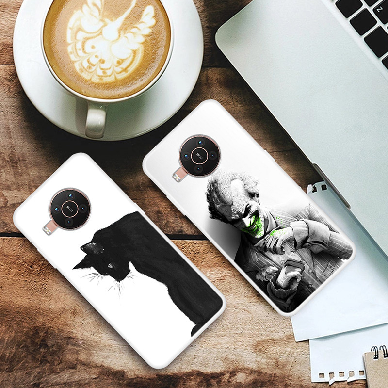 Suitable for Nokia X20 mobile phone painted soft shell, personalized blue background, panda transparent TPU production_voghion.com