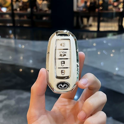 Suitable for British: Car key bag - infiniti-f-smart-4-key-speaker-key-single-shell-white