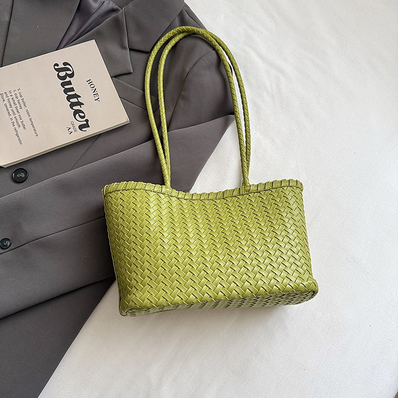 Moda de viaje nuevo balde bolsas de gran capacidad de verano ocio tote trenzado 2026 bolsas de hombro para mujeres
