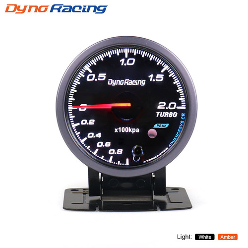 Dyno Racing 60mm Needle-Tipped Tachometer/Turbocharger Gauge/Water Temperature/Oil Temperature/Oil Pressure/Voltage