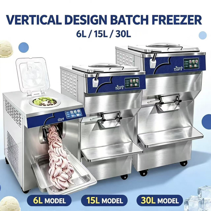 Vertical Manual Italian Gelato Machine 60L/H Commercial Ice Cream Freezing Machine Hard Ice Cream Machine Vertical Manual Italian Gelato Machine 60L/H Commercial Ice Cream Freezing Machine Hard Ice Cream Machine