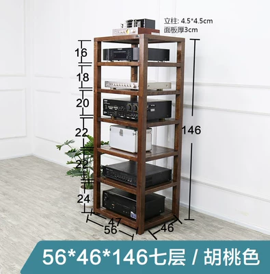 Electric car big tripod: Audio Cabinet Three or - oak-seven-layers-walnut-color