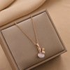 Fashionable necklace stainless steel, chain for key bag , simple and elegant design, does not fade, wholesale