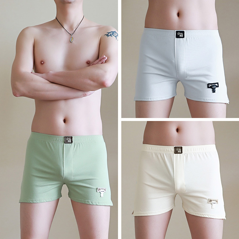 Pantalones interiores de hombre, ropa de hombre de alto grado, pantalones de algodón, pantalones cortos de hombre