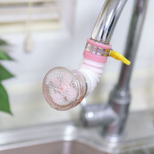 Kitchen household faucet filter medical stone anti-splash shower basin water purifier rotatable telescopic extension