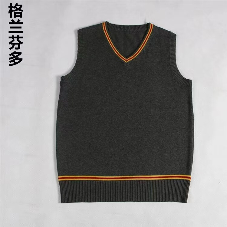 Harry Potter V-Neck Sweater Four Major Schools Cos Unisex School Uniform Cosplay Pure Cotton Vest College Style Winter Version Harry Potter V-Neck Sweater Four Major Schools Cos Unisex School Uniform Cosplay Pure Cotton Vest College Style Winter Version