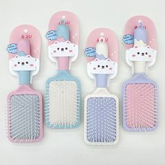 マカロン系のカラフルな板櫛マッサージエアバッグ櫛学生寮用櫛漫画ハンドルエアマット櫛