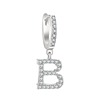 Fashionable small earrings with letters, European style, English letters, internet celebrity