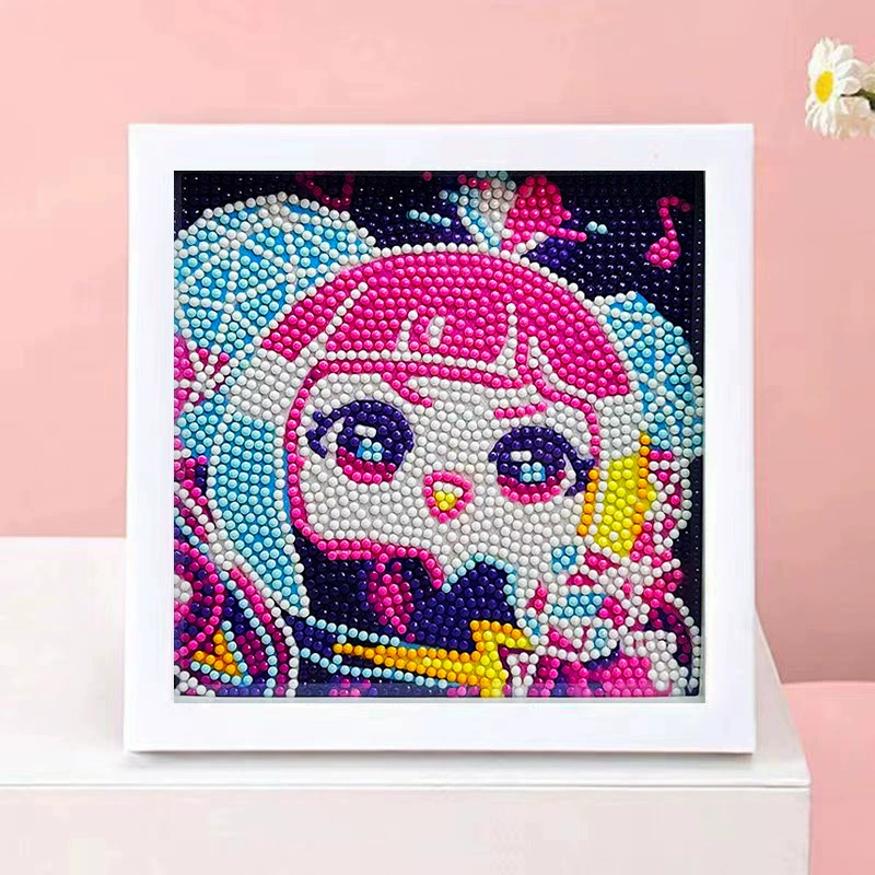 DIY-набор для алмазной мозаики 17×17 см, пластиковая рама, дизайн щенок, полный набор инструментов для кладки