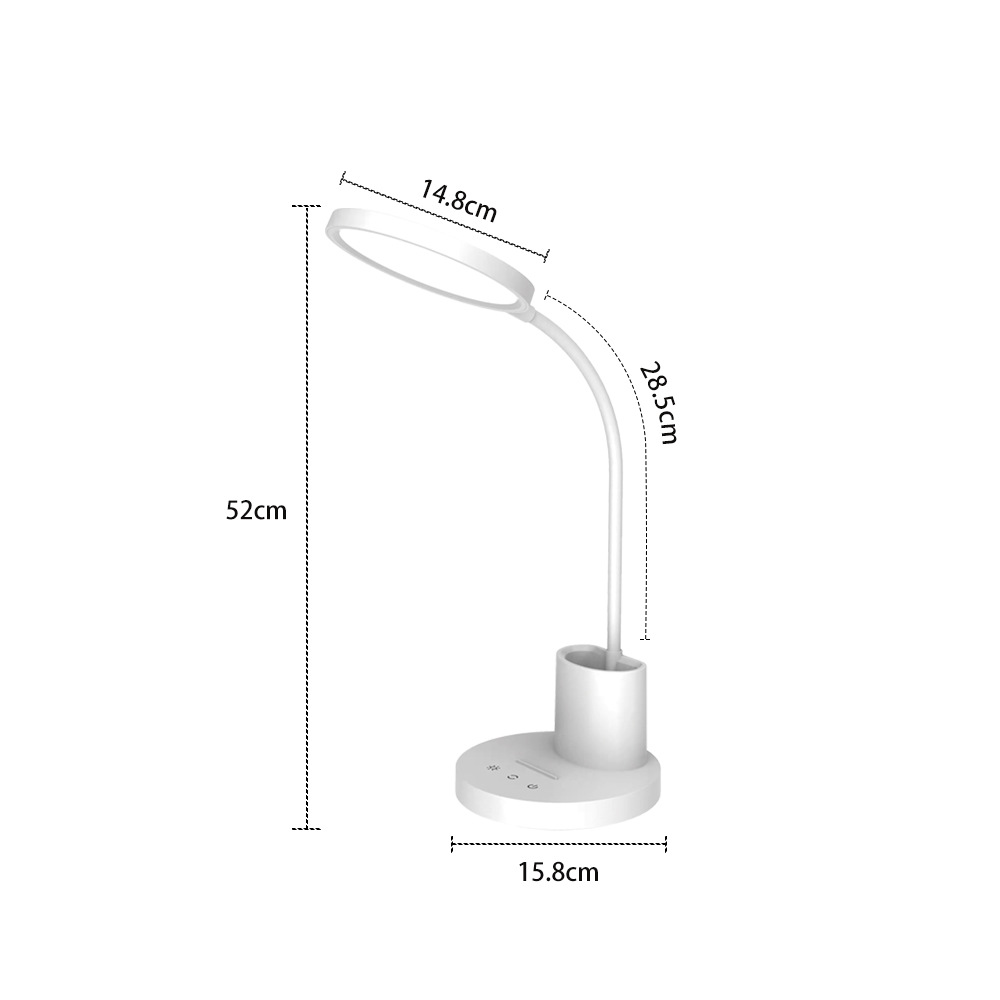 LED護(hù)眼臺(tái)燈觸摸無極調(diào)光調(diào)色創(chuàng)意護(hù)眼閱讀臺(tái)燈書桌臥室學(xué)生臺(tái)燈