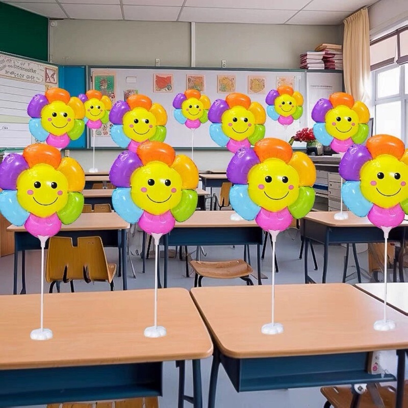 新学期シーズンレイアウト写真ひまわり風船幼稚園教室クラスセレモニーイベント装飾小道具|undefined