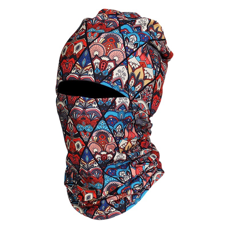 Men's Winter Fleece-lined Double-layer Warm Motorcycle Mask Autumn and Winter Ski Neck Protector Korean Sports Cycling Neck Sleeve Women