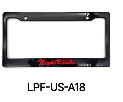 Selling Graffiti License Plate Frame Plastic: License plate holder/license plate holder - night-runner