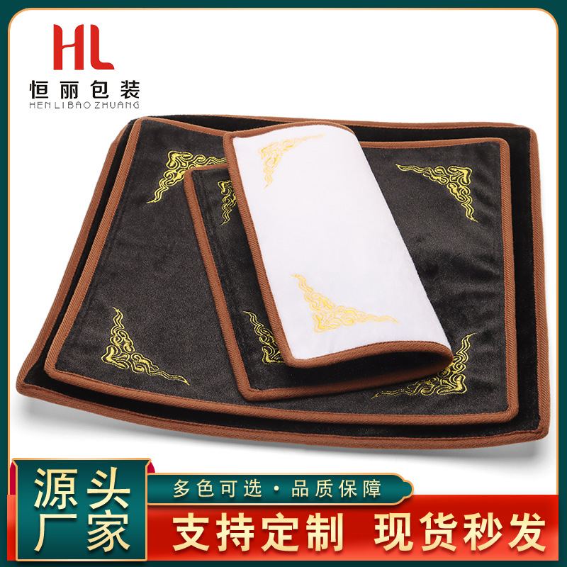 珠宝展示双面绒看货布 珠宝首饰黑白两面绒布 拍照背景布厂家批发