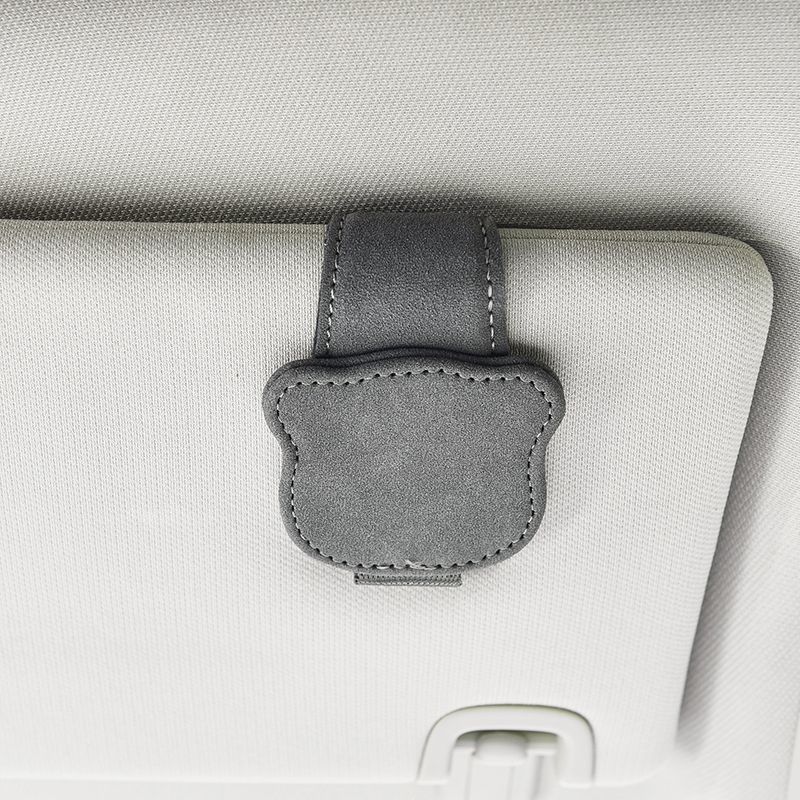 Magnetic Car Sunglasses, Qìchē Car Glasses Clip/Bill Clip - gray
