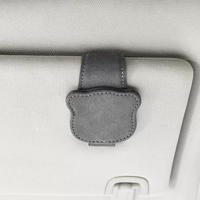 Ticket Card Clip, Car Glasses Clip/Bill Clip - gray-9232