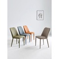 餐椅家用轻奢现代简约奶油风靠背凳子意式北欧舒适高级感餐厅椅子