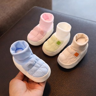 Baby Shoes summer sandals 0-March 6 newborn pre-step shoes baby soft bottom cloth shoes handmade spring and autumn can't fall off