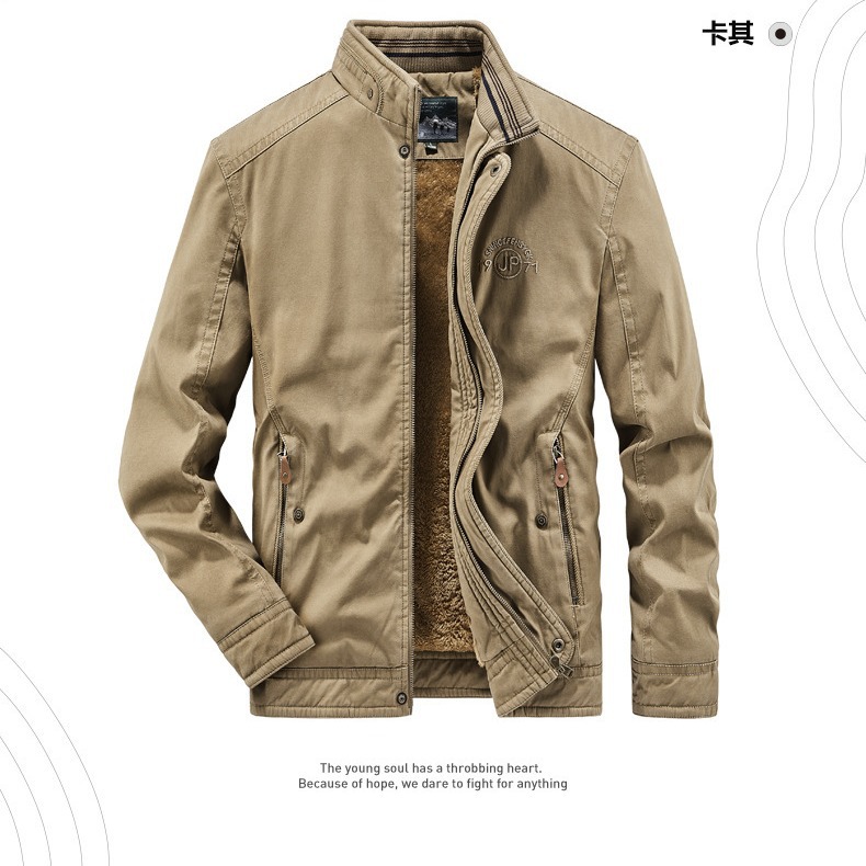 Especial transfronterizo para el otoño y el invierno Abrigo acolchado de algodón para hombres nuevos más el abrigo de tamaño engrosado abrigo de algodón acolchado de invierno para hombres forrado de lana de moda