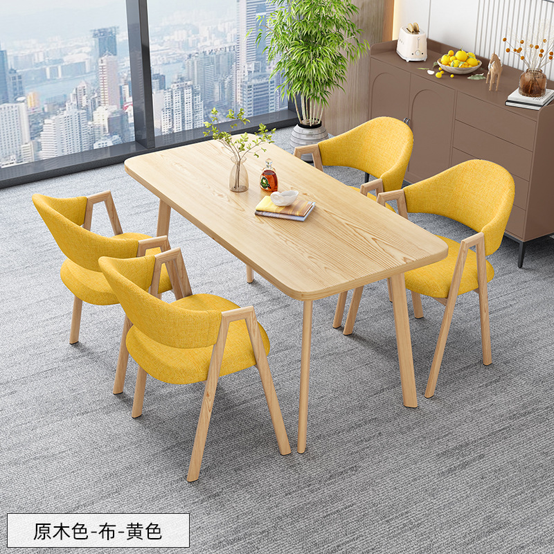 北欧の長方のテーブルは簡単で、業務的に接客します。