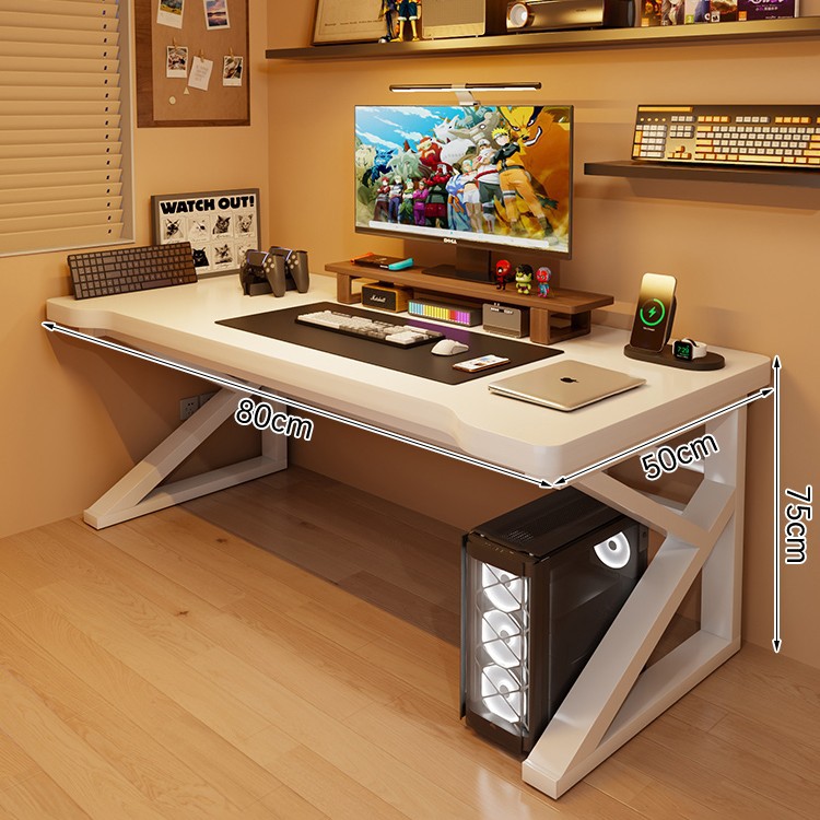 Mesa de computadora de madera sólida mesa de escritorio simple mesa de escritorio dormitorio de estudiantes mesa de deportes electrónicos mesa de trabajo de brazo robótico mesa