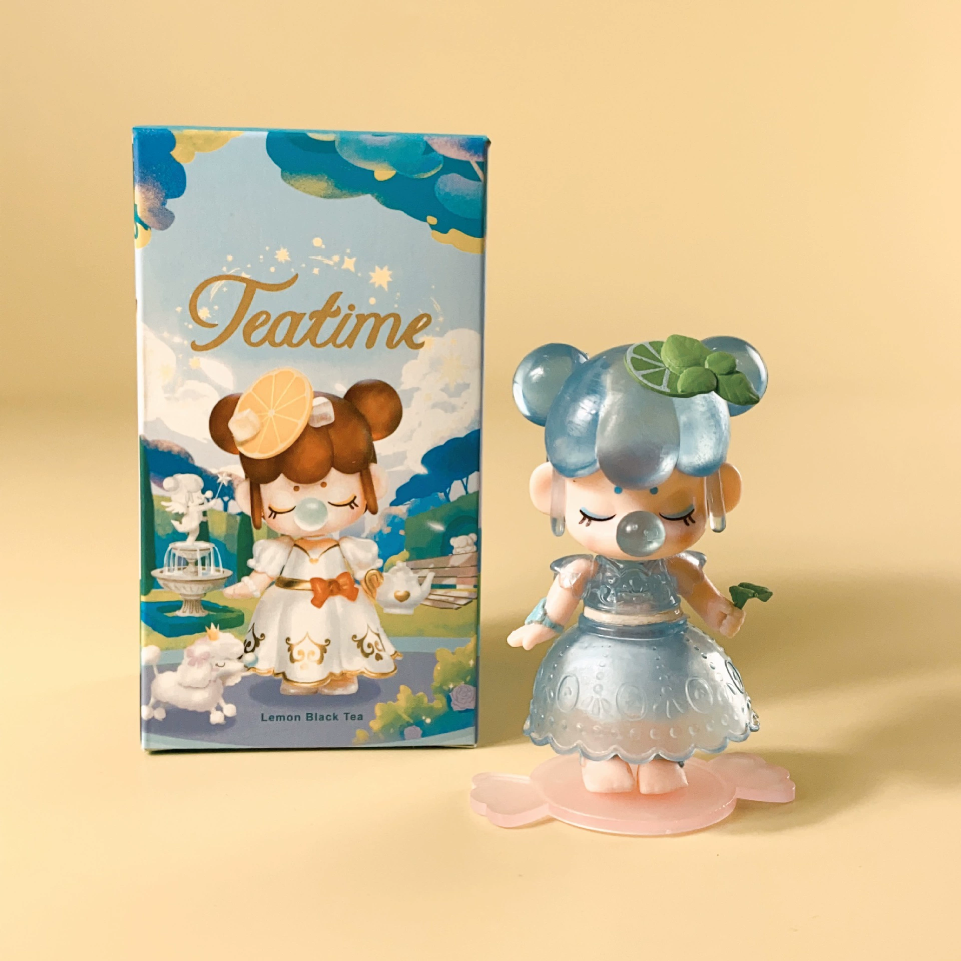 If the Blind Box серии dream afternoon tea Chunsheng Xia Changlinsen Blow bubble girl hand-made ornaments