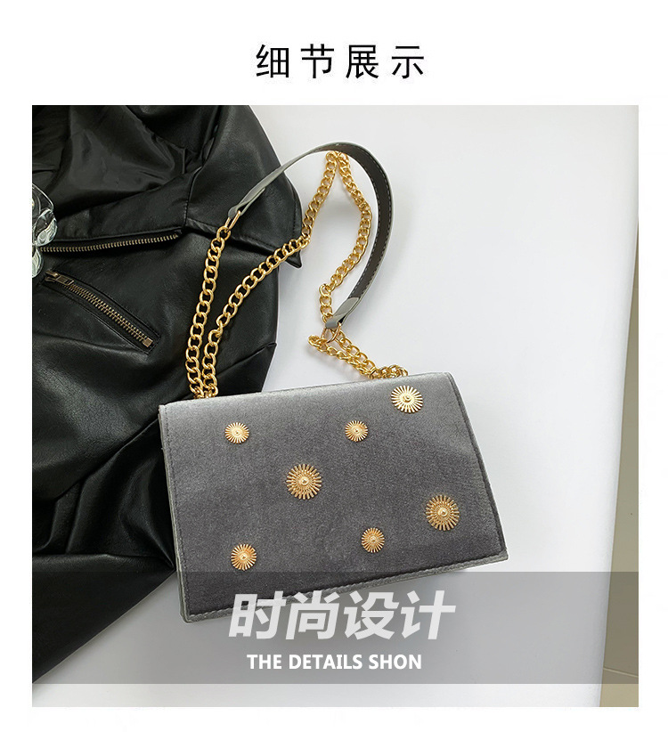 Cross-border fashionable velvet small square bag for women, simple and fashionable single-shoulder bag, new autumn and winter crossbody chain bag Application Scenario