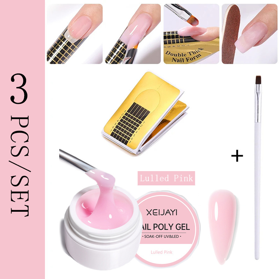 Uñas fototerapia extensión pegamento traje extensión rápida con soporte de papel fototerapia pluma Firme y Duradera adecuado para el principiante