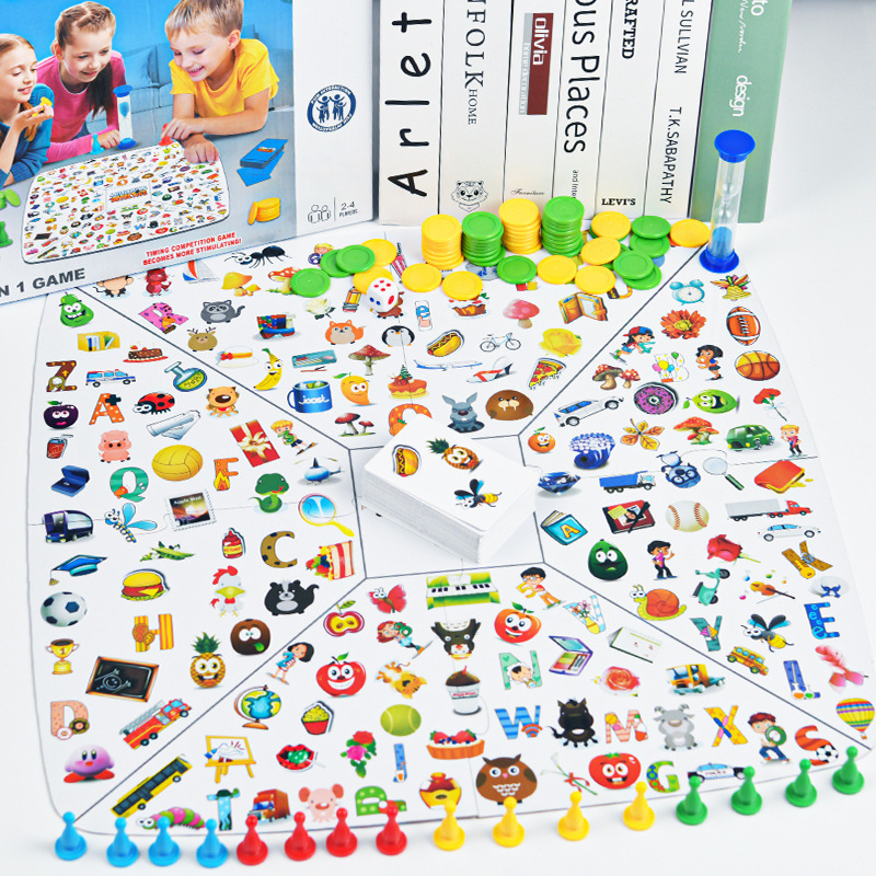 Detective small players find pictures children improve concentration attention training toys parent-child interactive fun games Detective small players find pictures children improve concentration attention training toys parent-child interactive fun games
