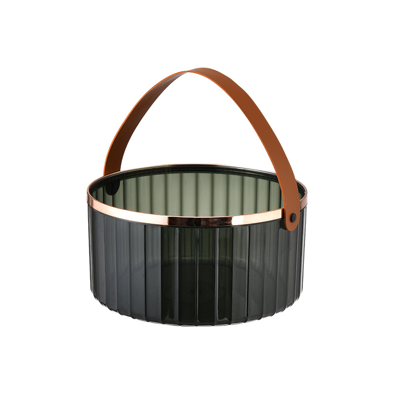 En línea celebridad plato de fruta verano creativo cubo de hielo cesta de picnic hogar sala de estar luz lujo cesta de frutas multifuncional Cubo de almacenamiento de moda