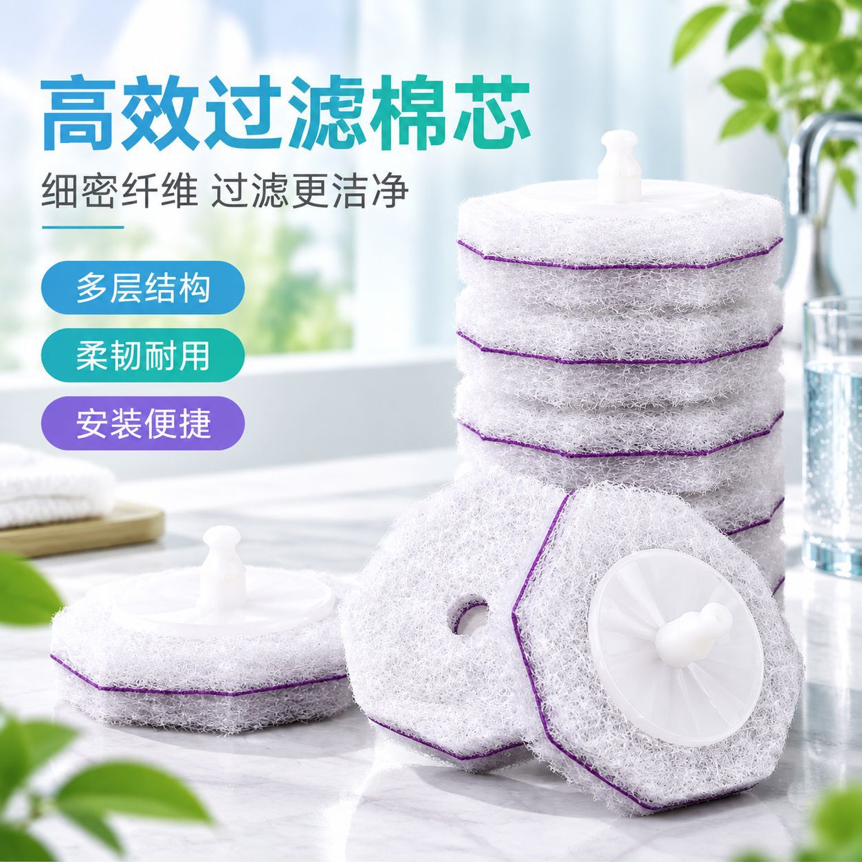 Cross-border disposable toilet brush, household toilet brush with no dead corners, replacement head set, bathroom cleaning tool