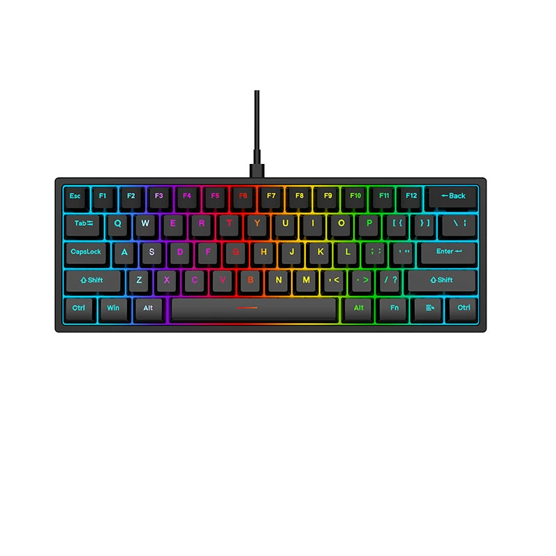 Настоящая механическая клавиатура от производителя, RGB, синие переключатели, пыле- и влагозащита, 104 клавиши, конкурентная металлическая клавиатура