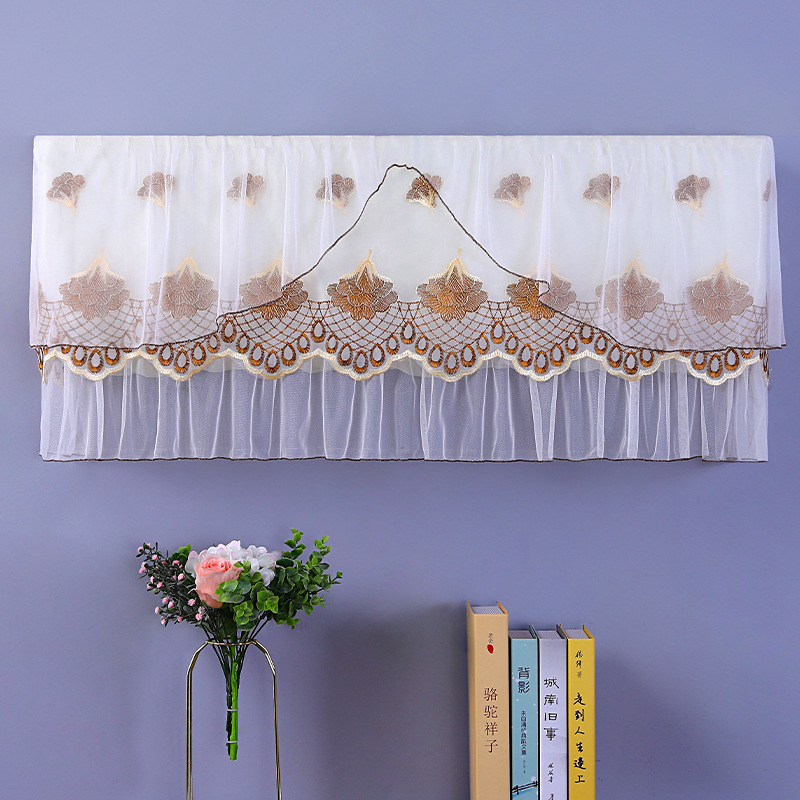 工厂批发现代简约家用卧室挂式机防尘罩顶部网纱开机不取室内通用|ru