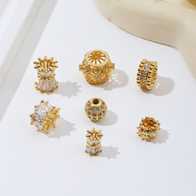 �߱�ɫ18K�����ʯ��׸���··ͨ�ٽz�p�滨��diy������� C45