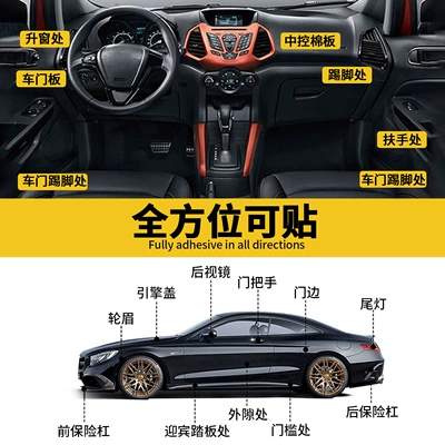 Handle Sticker TPH, Car interior film