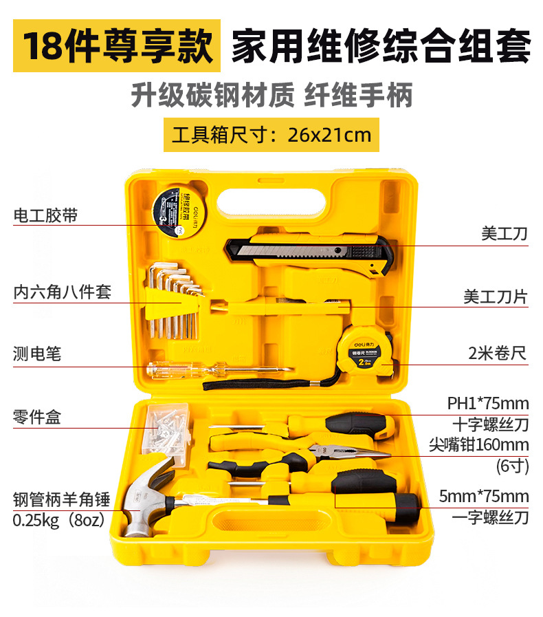 Suitable for Powerful Toolboxes, Household Sets, Multi-Functional Hardware Tools, Electricians' Special Home Repair Groups