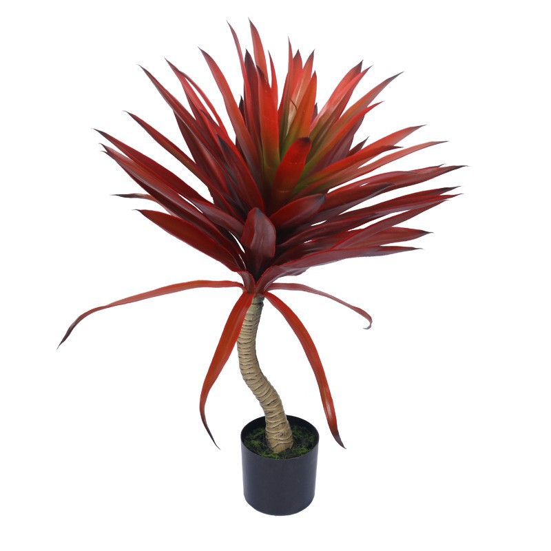 Artificial agave en maceta planta tropical interior planta verde piscina paisaje dragón árbol de sangre decoración del piso adornos