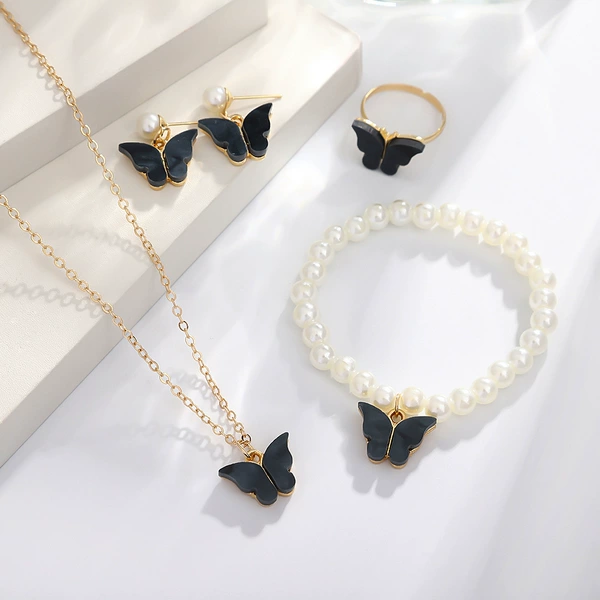 Black plate butterfly set