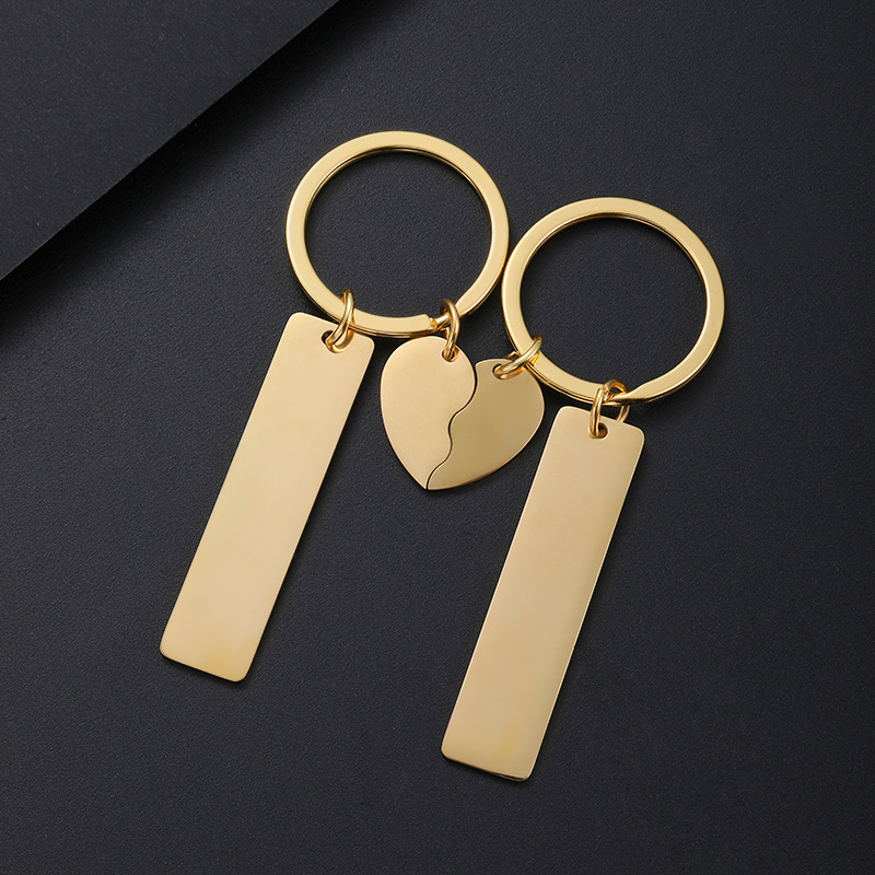 40g Weight Keychain Classification 201 Stainless Steel Material Geometric, Customization Laser Engraving Pattern Retro Classic Style Geometric Customization Laser Engraving 201 Stainless Steel Plating Unisex Bag Pendant Keychain 5