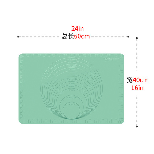 Amazon Home Food Dough Mat Baking Silicone Rolling Pin Thick With Measurement And Pastry Mat Wholesale
