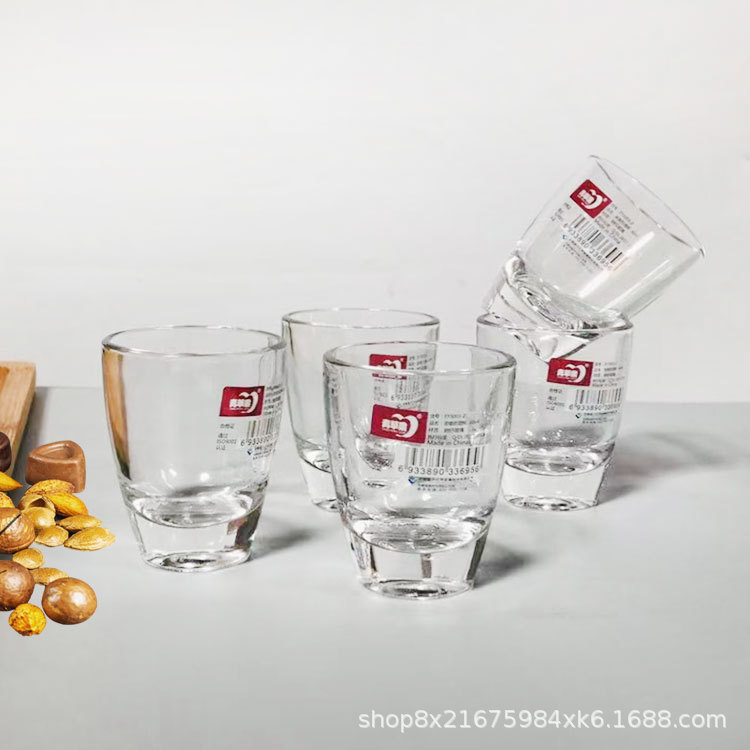 Manzana verde vidrio blanco copa de vino transparente taza de fondo grueso taza de bala espíritus del hogar taza de vino de regalo conjunto traje