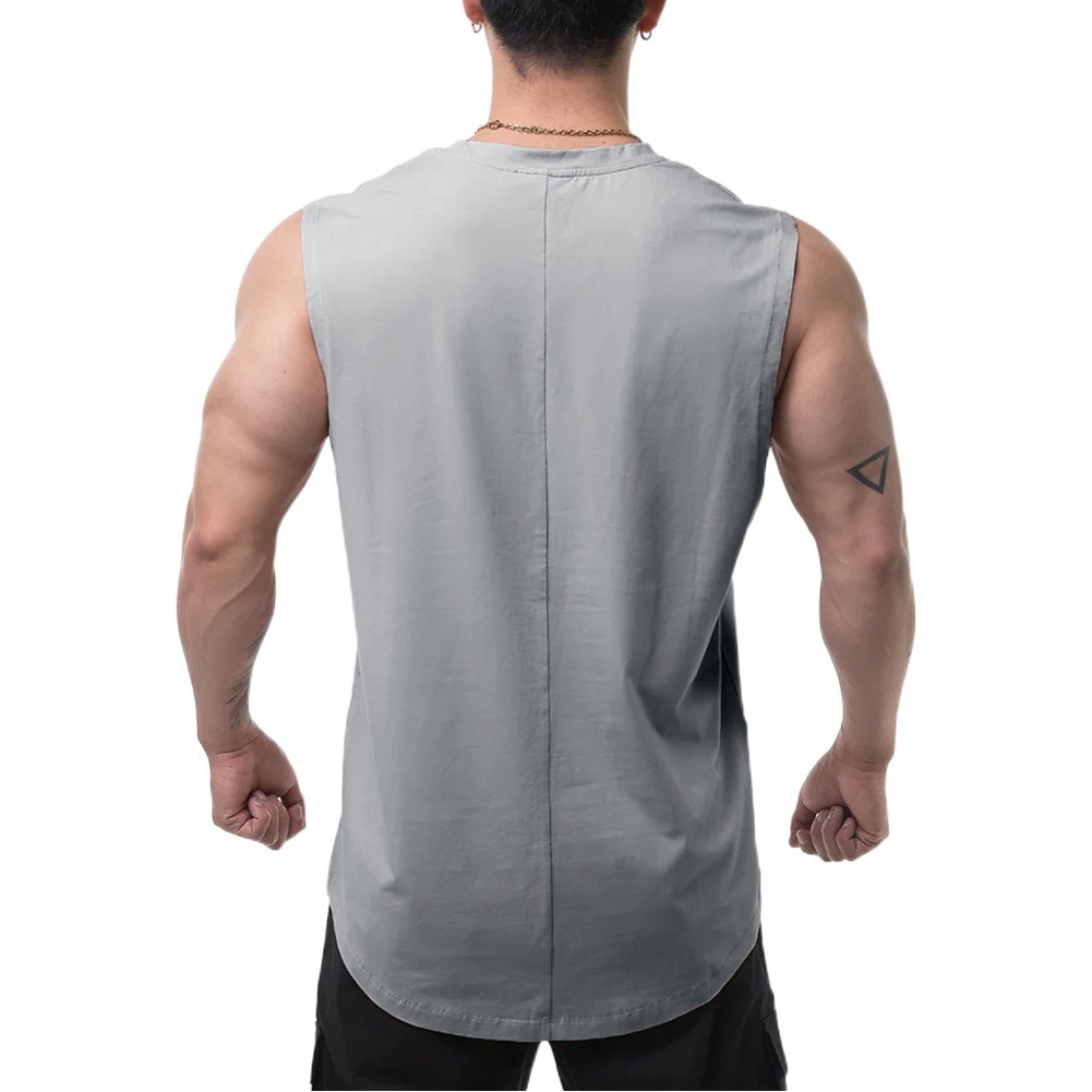gymking Muscle Fitness Training Vest Sleeveless Tennis Running Hurdle Vest Sports Leisure Fashion