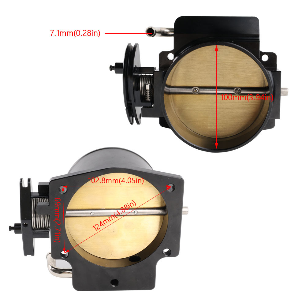 (2개) GM CAMARO CHEVROLET LS1 엔진 흡기 매니 폴드 자동차 개조 102MM 스로틀을 위해 적당한