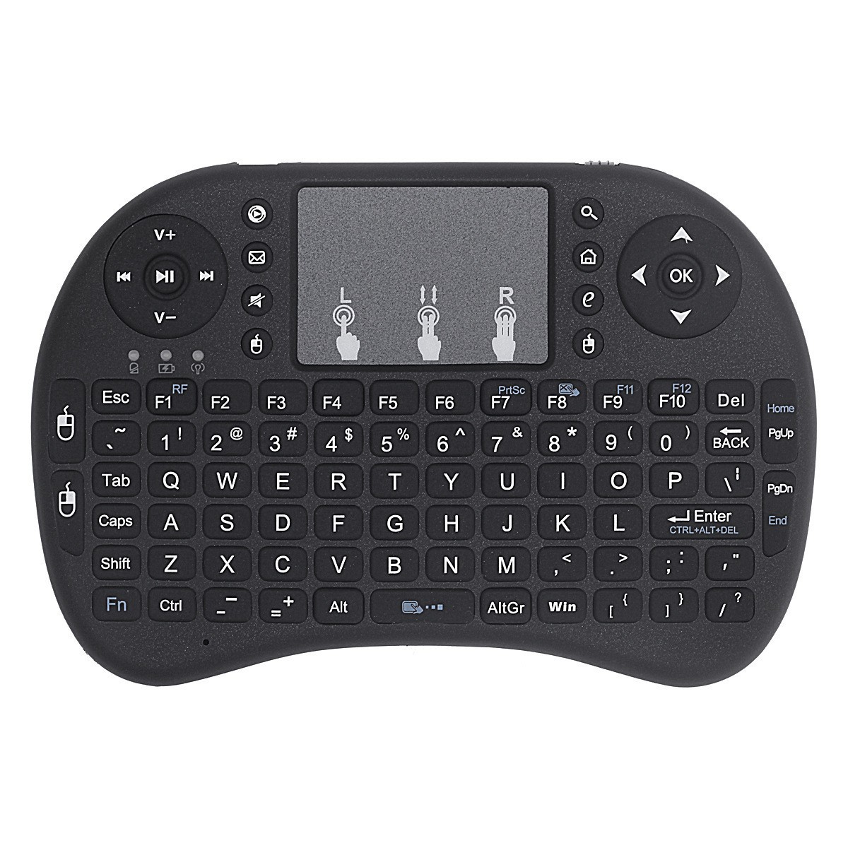 Amazon nuevo i8 teclado ratón aéreo batería de litio inalámbrica mini set top box control remoto